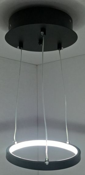 Люстра светодиодная подвесная LED светильник для квартиры на потолок лэд 25529 Черный 13-100х20х20 см. | Зображення 1