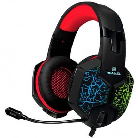 Навушники REAL-EL GDX-7750 Black-Red (GDX-7750 Black-Red)
