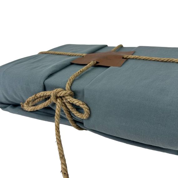 Комплект постільної білизни SoundSleep Stonewash Adriatic Light Green євро світло-зелений (94350692) | Зображення 6