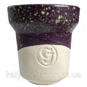 Чаша для кальяну GrynBowls фіолетовий/білий