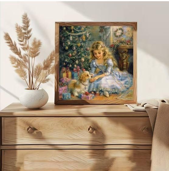 Набор для вышивки крестом JOZYSH «Рождественское чудо» 14CT, 40x40 см, канва Аида с нанесенным рисунком | Зображення 5