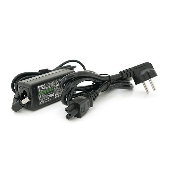 Блок живлення MERLION для ноутбука SONY 19.5V 2A (40 Вт) штекер 6.5*4.4мм, довжина 0,9м + кабель живлення | Зображення 1