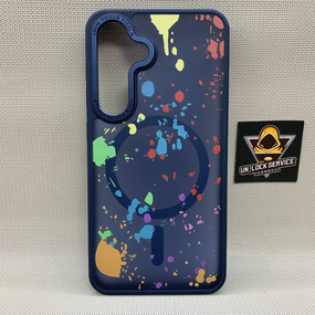 Чехол Wlons Unicorn противоударный PC+TPU для Samsung Galaxy S24 / S25 MagSafe Матовый Синий