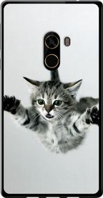 Чехол на Xiaomi Mi MiX 2 Летящий котёнок "2322u-1067-17620"