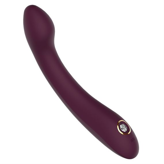Вібратор для точки G Dream Toys Essentials зі стразами, бордовий, 21,8 × 3,6 см Sex Aura | Зображення 4