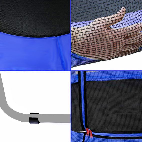 Батут манеж дитячий з сіткою Atleto 140 см синій KRB10 | Зображення 7