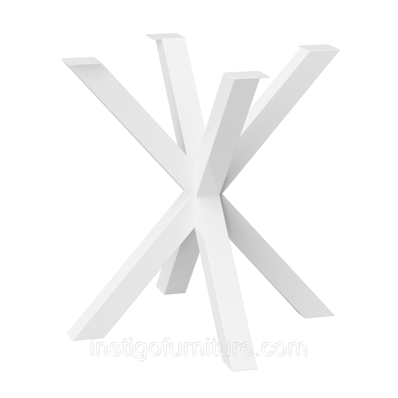 Подстолье каркас для журнального стола из металла 450×450mm, H=450mm Белый | Зображення 3
