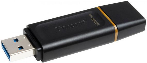 Flash Drives Kingston DataTraveler Exodia 128GB USB 3.2 (DTX/128GB) Black/Yellow | Зображення 1
