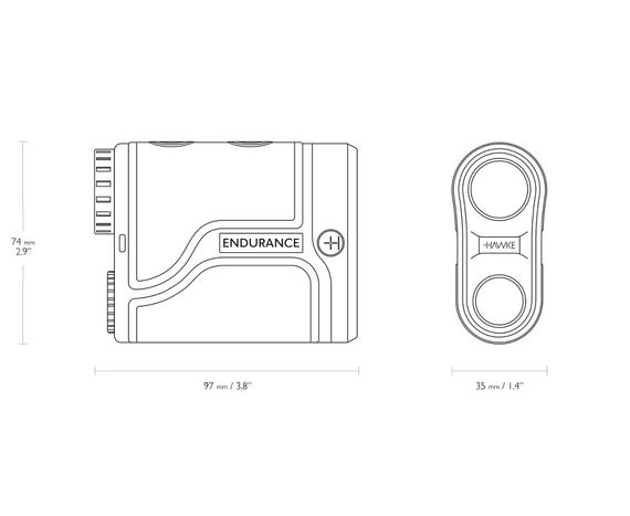 Далекомір з лазером Hawke Endurance OLED 6x21 1500м  лазерний Далекомір з лазером Тактичний далекомір | Зображення 4