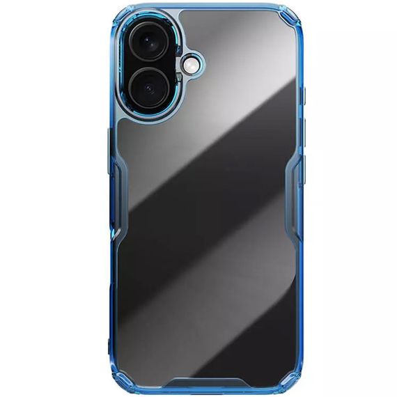 TPU чохол Nillkin Nature Pro Series для Apple iPhone 16 (6.1") Синій (прозорий) | Зображення 1