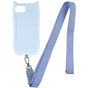 Чехол TPU GETMAN Cat with straps для Apple iPhone 16e (6.1") Blue