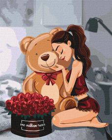 Картина по номерам."One million roses" KHO4606  40х50