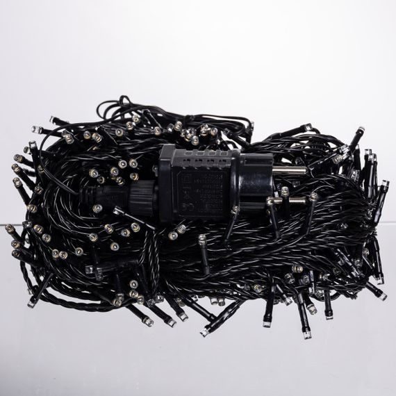 Гирлянда Рождественская фея уличная 50 (м) 500 LED черный провод Желтый CF500L50MBY | Зображення 4