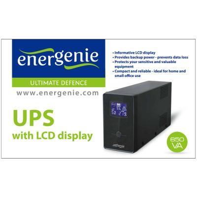 Пристрій безперебійного живлення EnerGenie EG-UPS-031 650VA LCD (EG-UPS-031) | Зображення 1
