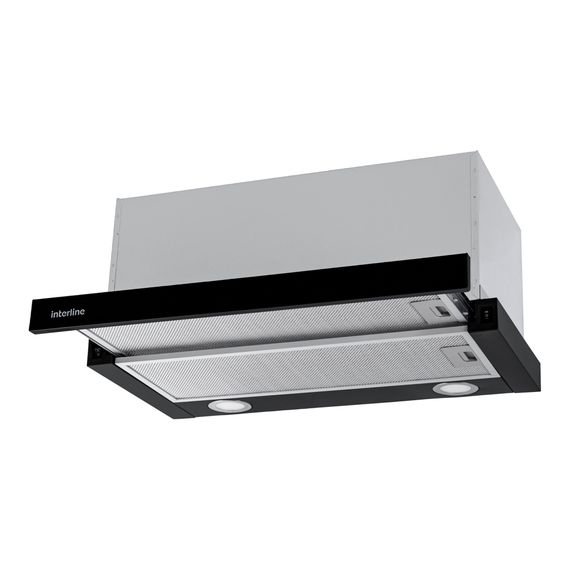 Витяжка кухонна Interline SHARK PLUS BL/S A/60 | Зображення 2
