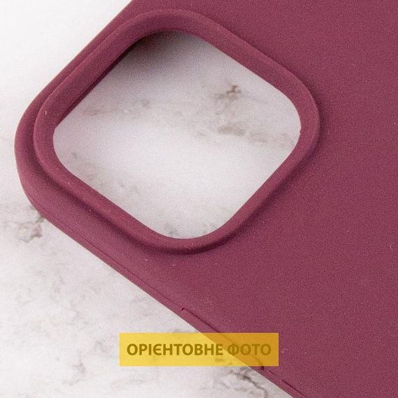 Чохол Silicone Case Full Protective (AA) для Apple iPhone 16 Pro Max (6.9") Бордовий / Plum | Зображення 3