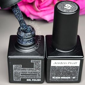 Світловідбивний гель-лак Jerden Proff №61 (графітовий із зеленим підтоном) 5 мл