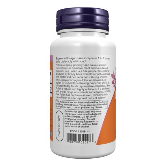 Bee Pollen 500mg - 100 caps | Зображення 2