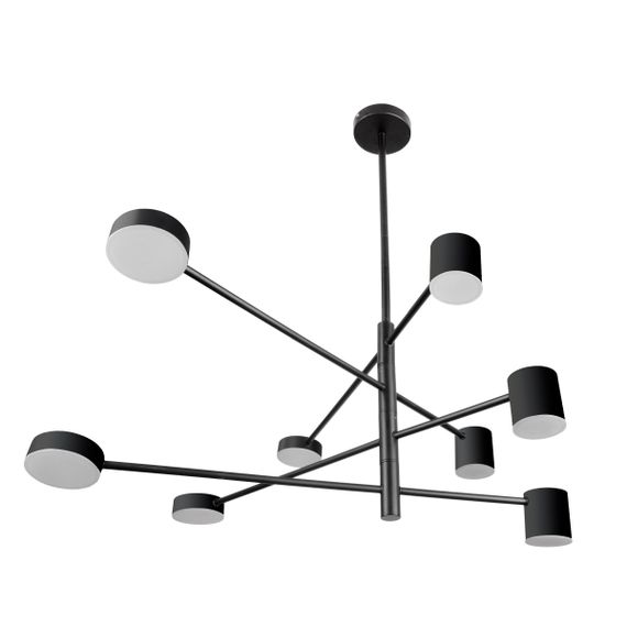 Светильник потолочный подвесной BR-01 631S/8 LED 56W WW + NW + CW BK