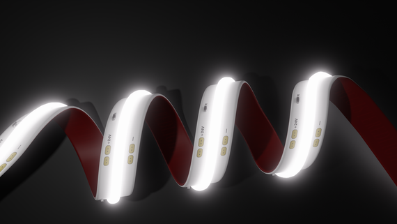 Світлодіодна LED стрічка PROLUM™ 24V; СОВ; 480 LED; IP20; Series "PRO", Тепло-Білий (2800-3200K) | Зображення 6