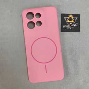 Чохол Motorola Edge 50 Neo MagSafe SoftTouch М'який Протиударний Рожевий