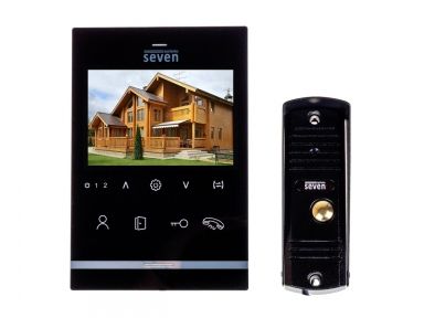 Комплект видеодомофона SEVEN DP-7542 black