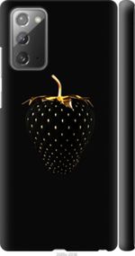 Чохол на Samsung Galaxy Note 20 Чорна полуниця "3585m-2036-24368"