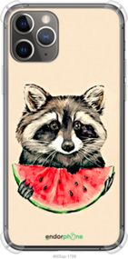 Чохол на iPhone 11 Pro Єнотик з кавуном "4605sp-1788-2448"