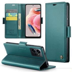 Шкіряний чохол-книжка Retro Case для Xiaomi Redmi 12 колір Зелений