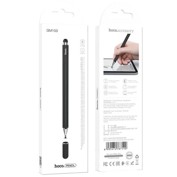 Стілус Hoco GM103 Universal Capacitive Pen Чорний | Зображення 4