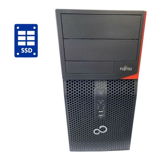 ПК Б-класс Fujitsu Esprimo P556 E90+ Tower / Intel Core i3-6100 (2 (4) ядра по 3.7 GHz) / 8 GB DDR4 / 500 GB HDD / Intel HD Graphics 530 / DVD-ROM б/у