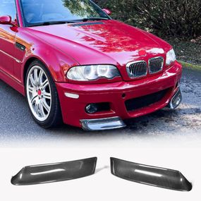 Накладки на передній бампер Flap (для M3, Карбон) для BMW 3 серія E-46 1998-2006 рр