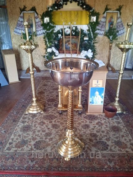 Церковна купіль на конусній трубі, 25л | Зображення 2