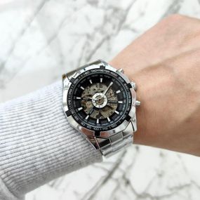 Механічний класичний чоловічий годинник Winner Timy  Silver