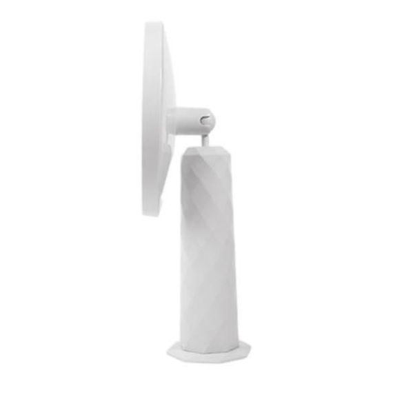 Зеркало круглое с подсветкой поворотное TVT-09 Белое