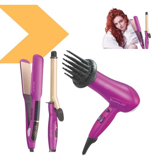 Фен для сушки волос + плойки ENZO EN-6303 (43080-EN-6303_1622)
