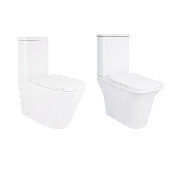 Акційний набір: Унітаз підлоговий Scorpio Ultra Quiet QT14222125AUQW + Унітаз підлоговий Kalao Rimless QT08221213A W
