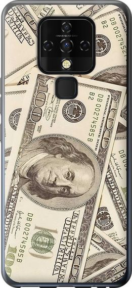 Чехол на Tecno Camon 16 SE CE7j Доллары "3016u-2398-17620"