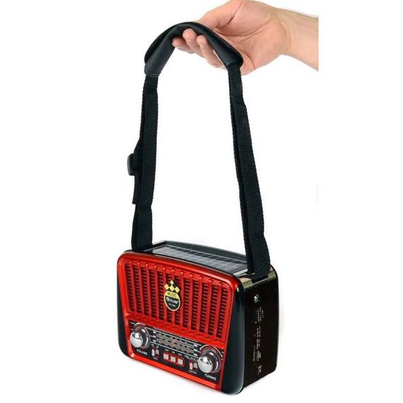 Радіоприймач акумуляторний Golon RX-456 із сонячною панеллю | Зображення 1