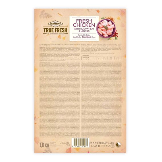 Корм сухий Carnilove True Fresh Cat Fresh Chicken для дорослих котів з куркою 1,8 кг | Зображення 2