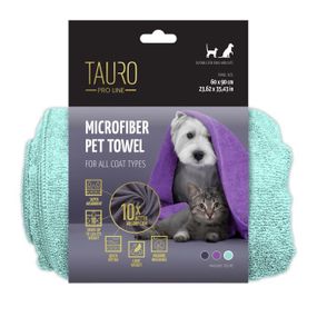 Полотенце для собак и котов Tauro Pro Line, 60 х 90 см, зеленый