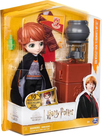 Подарунковий набір Гаррі Поттер Рон Візлі 20 см з аксесуарами оригінал Spin Master Wizarding World Harry Potter Ron Weasley | Зображення 2