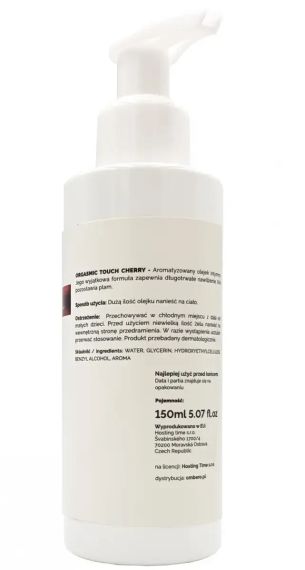 Ароматизований лубрикант та масажний гель 2 в 1 з збуджуючим ефектом Love Stim - Orgasmic Touch  Cherry, 150 ml sexstyle | Зображення 3