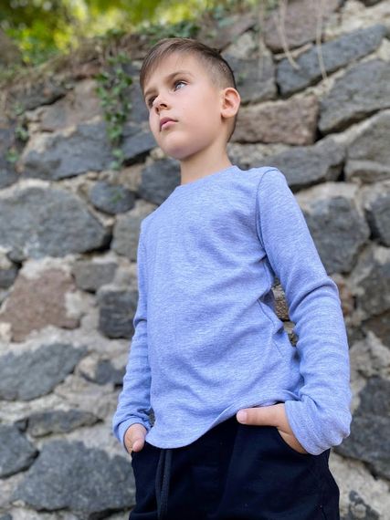 Джемпер для хлопчика Носи своє 158 Сірий (p-6678-48131) | Зображення 2