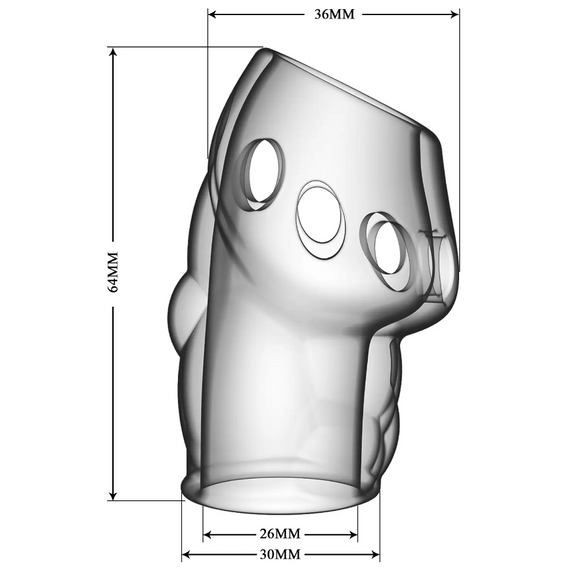 Насадка стимулирующая Pretty Love - Oscar Clear sexstyle | Зображення 9