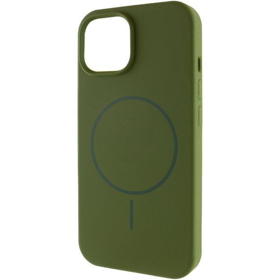 Чохол Silicone Case Full Protective (AA) NO LOGO with MagSafe для Apple iPhone 11 Pro Max (6.5") Зелений / Dark Olive