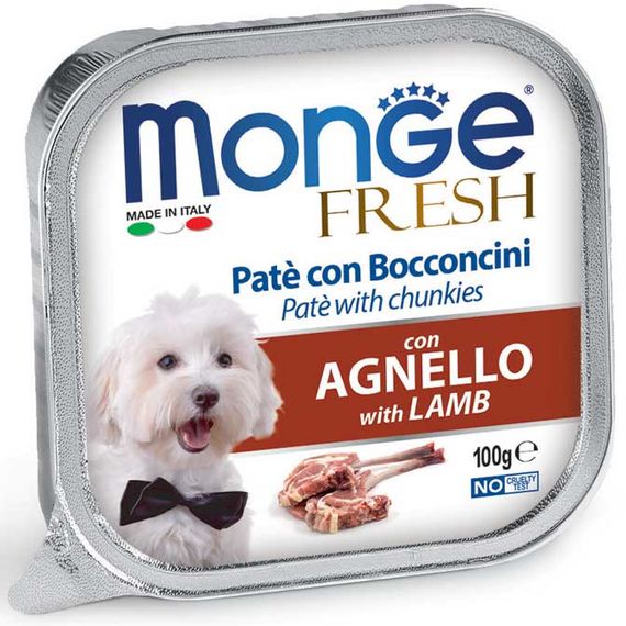 Корм Monge Dog Fresh Agnello вологий з ягнятиною для дорослих собак 100 гр