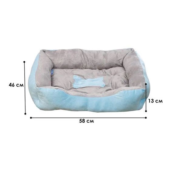 Лежак для животных кошек и собак Taotaopets M 58х46 см Серо-голубой MB | Зображення 1