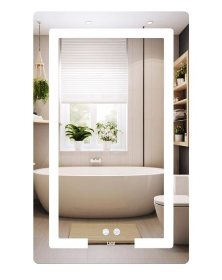 Дзеркало Lidz Kubis (KU2) 500х800 мм з LED-підсвічуванням Touch LD78LF936508048448