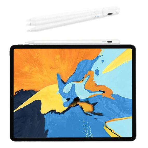 Стилус ручка для телефона и планшета, с USB, Белый / Активный универсальный стилус для письма и рисования | Зображення 6